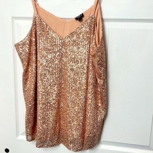 Plus Size Torrid Sequin Sophie Tank Top Size 1 ( Size 1x 14 / 16 )